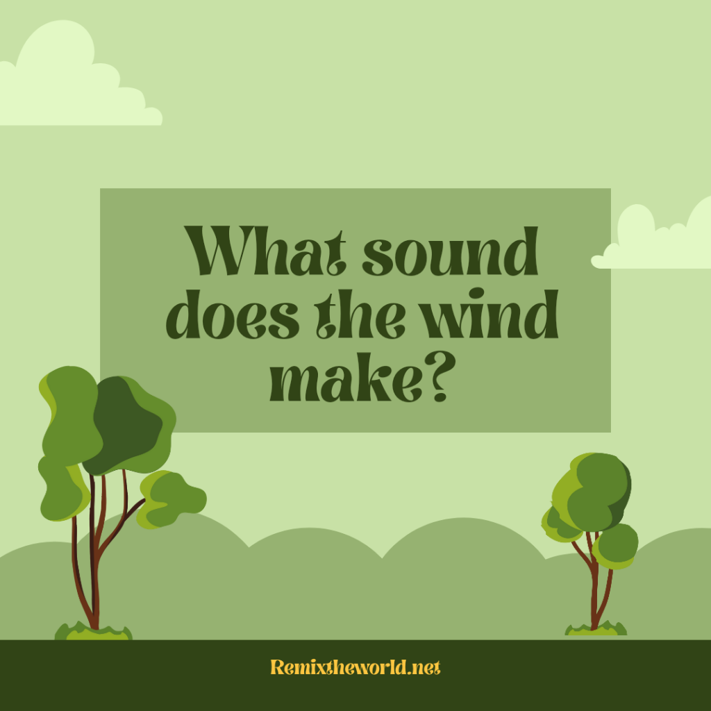 WHAT SOUND DOES THE WIND MAKE?