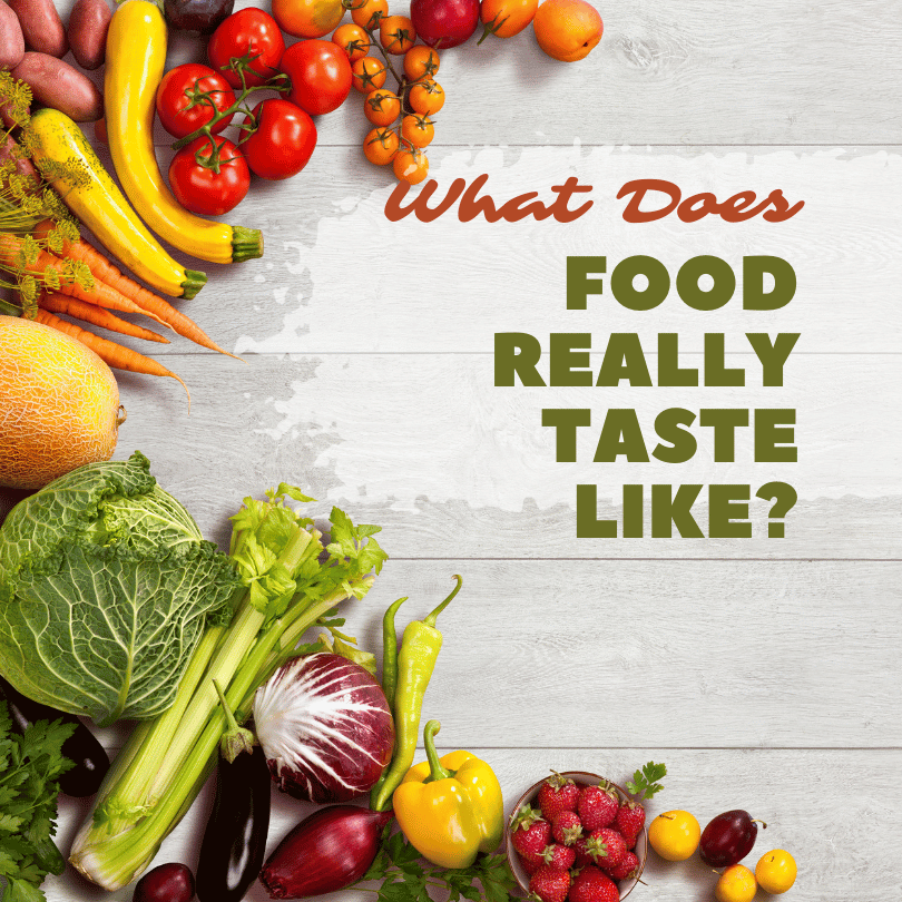 WHAT DOES FOOD REALLY TASTE LIKE?